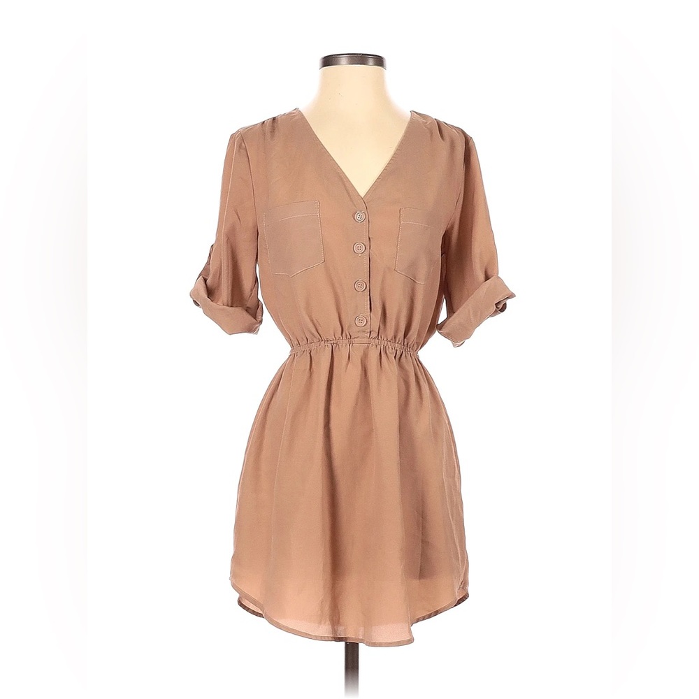 Mimi Chica Tan Mini Dress